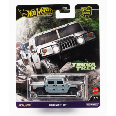 MATTEL HOT WHEELS HUMMER H1 PICK-UP 1992 - BLUE GREY 1/64