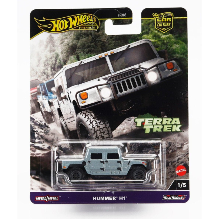 MATTEL HOT WHEELS HUMMER H1 PICK-UP 1992 - BLUE GREY 1/64