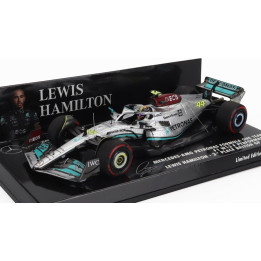MINICHAMPS MERCEDES GP F1 W13E TEAM MERCEDES-AMG PETRONAS F1 N 44 3rd SILVERSTONE BRITISH GP 2022 LEWIS HAMILTON - SILVER GREEN 