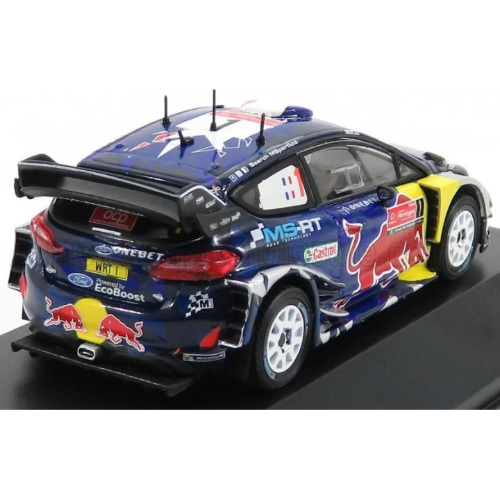 MINIPARTES FORD ENGLAND FIESTA WRC RED BULL N 1 WINNER RALLY PORTUGAL 2017 S.OGIER - J.INGRASSIA - BLUE RED YELLOW 1/43
