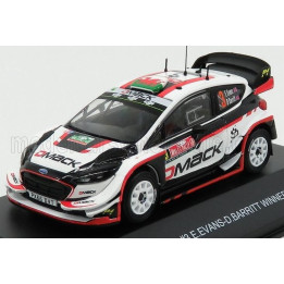 MINIPARTES FORD ENGLAND FIESTA WRC N 3 WINNER RALLY WALES 2017 E.EVANS - D.BARRITT - WHITE BLACK RED 1/43