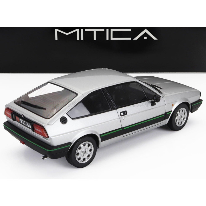 MITICA DIECAST ALFA ROMEO ALFA ROMEO SPRINT 1.5 QUADRIFOGLIO VERDE 1983 - GRIGIO NISIDA MET GREY 1/18