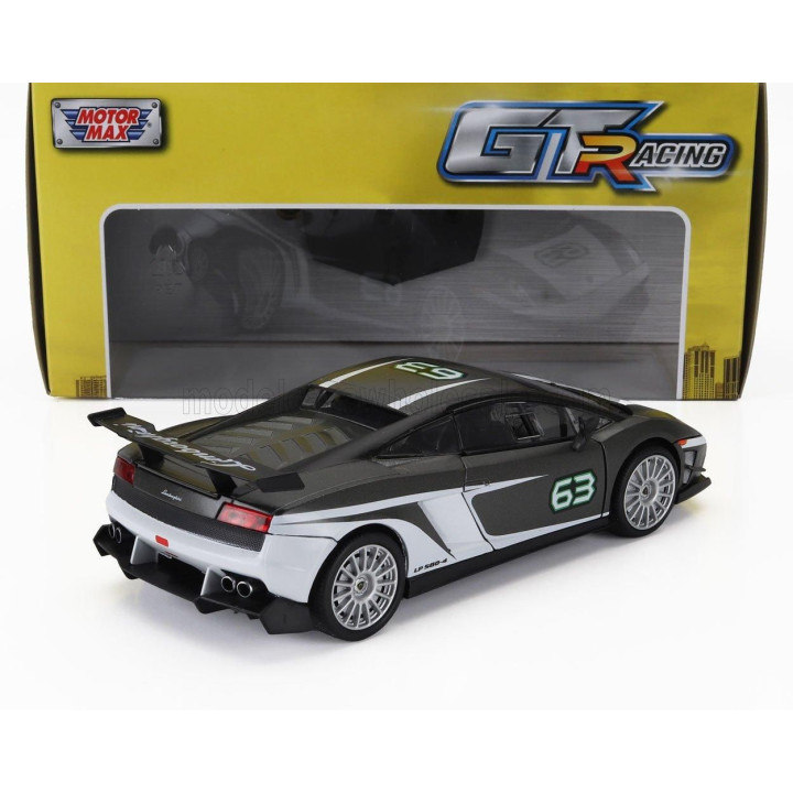 MOTOR MAX LAMBORGHINI GALLARDO LP560-4 N 63 SUPER TROFEO 2011 - GREY WHITE 1/24