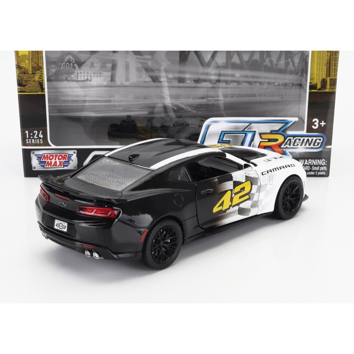 MOTOR MAX CHEVROLET CAMARO ZL1 N 42 RACING 2017 - WHITE BLACK 1/24