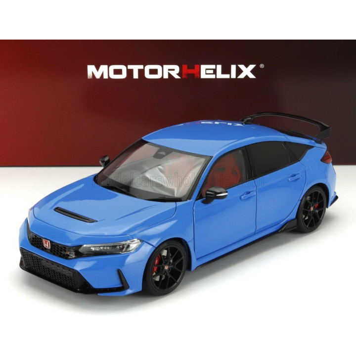 MOTORHELIX HONDA CIVIC TYPE-R (FL5) WITH ENGINE AND ACCESSORIES 2020 - BLUE RACING PEARL 1/18