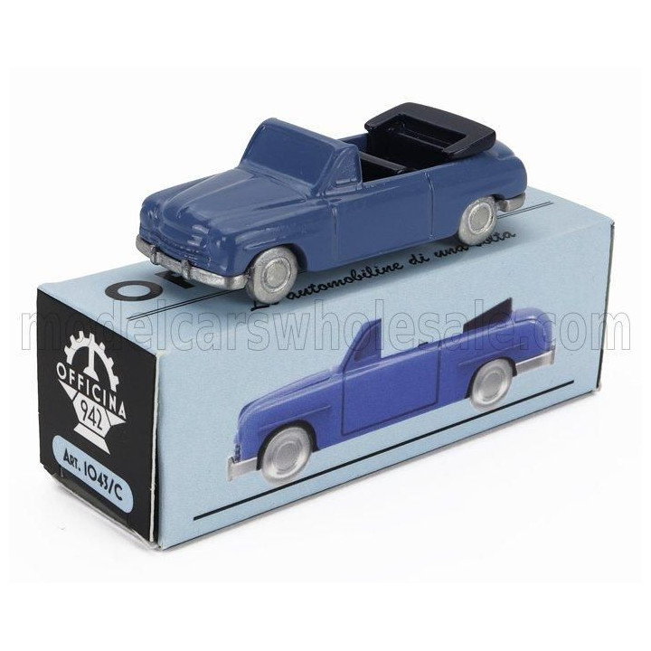 OFFICINA 942 FIAT 1400 CABRIOLET OPEN 1950 - BLUE 1/76