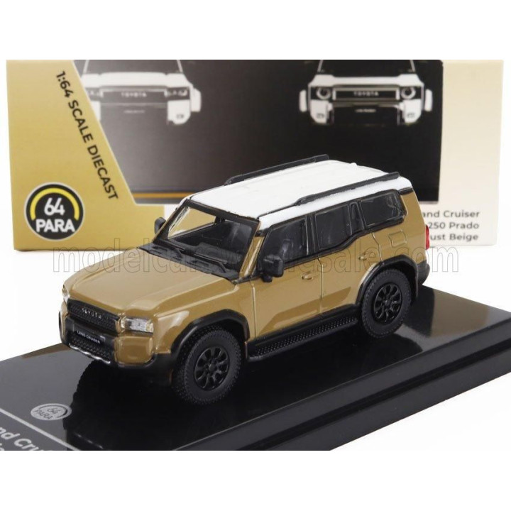 PARAGON MODELS TOYOTA LAND CRUISER SERIES 250 LHD 2024 - LIGHT BROWN WHITE 1/64