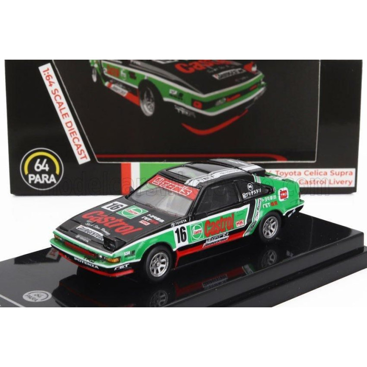 PARAGON MODELS TOYOTA CELICA SUPRA XX TEAM CASTROL N 16 RACING 1984 - GREEN BLACK 1/64
