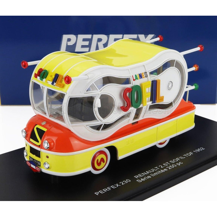 PERFEX RENAULT TRUCK 2.5T SOFIL TDF 1952 - YELLOW RED 1/43