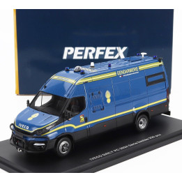 PERFEX IVECO FIAT DAILY VAN LONG GENDARMERIE PC POLICE 2024 - BLUE YELLOW 1/43