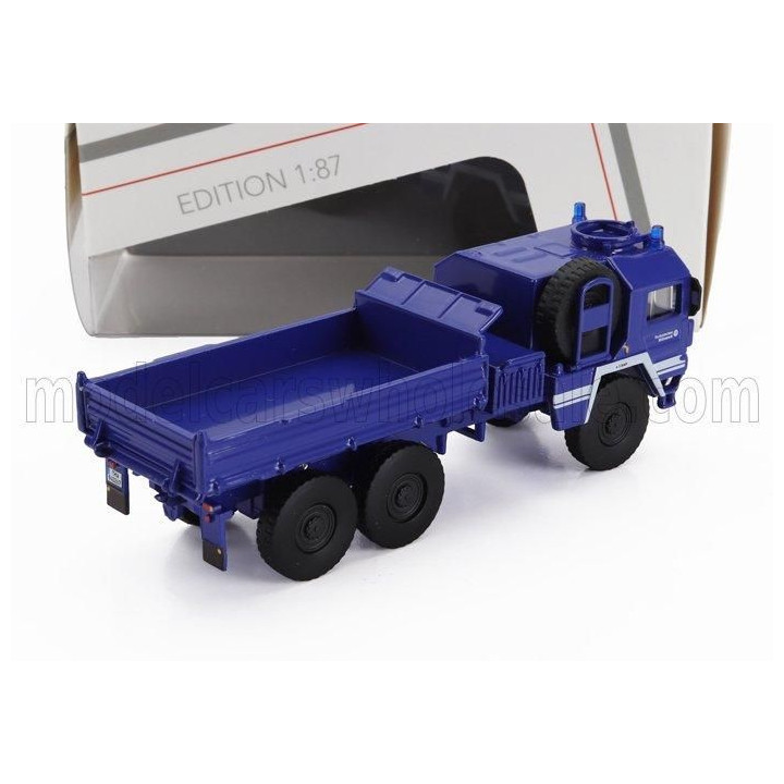 SCHUCO MAN KAT1 5t. TRUCK THW 3-ASSI 1969 - BLUE 1/87