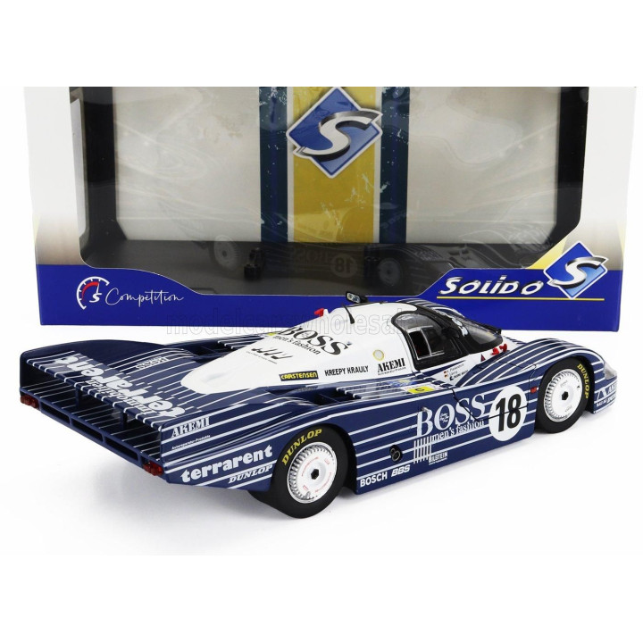 SOLIDO PORSCHE 956L 2.6L TWIN TURBO TEAM OBERMAIER RACING BOSS N 18 24h LE MANS 1983 JURGEN LAESSIG - ALEX PLANKENHORN - DESIRE 