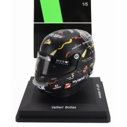 SPARK MODEL BELL HELMET CASCO HELMET F1 VALTTERI BOTTAS TEAM STAKE KICK SAUBER N 77 AUSTRALIAN GP 2024 - BLACK 1/5