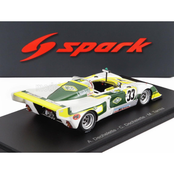 SPARK MODEL CHEVRON B36 2.0L S4 TEAM SOCIETE RACING N 33 24h LE MANS 1979 ALAIN DECHELETTE - CHARLES DECHELETTE - MARCEL TARRES 