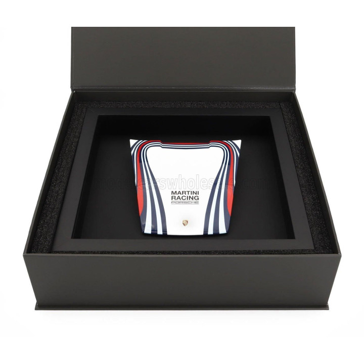 SPARK MODEL ACCESSORIES MINI HOOD PORSCHE 911 MARTINI RACING LIVERY - WHITE LIGHT BLUE RED 1/8
