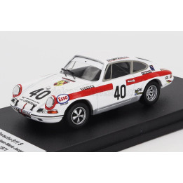 TROFEU PORSCHE 911S COUPE N 40 24h LE MANS 1971 JEAN EGRETEAUD - JEAN MARIE JACQUEMIN - WHITE RED 1/43