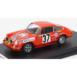 TROFEU PORSCHE 911S 2.4L COUPE TEAM P.MAUROY N 37 24h LE MANS 1971 PIERRE MAUROY - JEAN CLAUDE LAGNIEZ - ORANGE 1/43