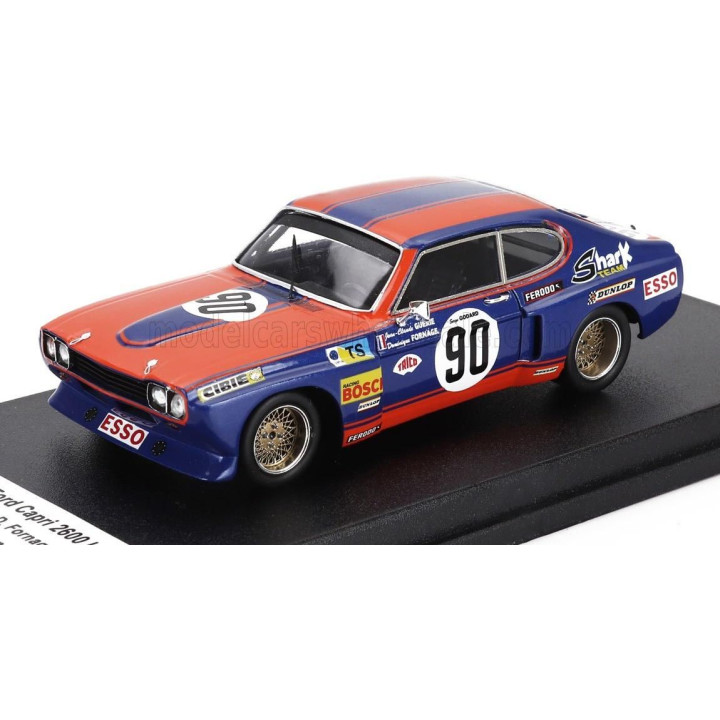 TROFEU FORD ENGLAND CAPRI 2600 LV 3.0L V6 N 90 24h LE MANS 1974 JEAN CLAUDE GUERIE - DOMINIQUE FORNAGE - SERGE GODARD - RED BLUE