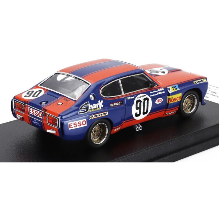 TROFEU FORD ENGLAND CAPRI 2600 LV 3.0L V6 N 90 24h LE MANS 1974 JEAN CLAUDE GUERIE - DOMINIQUE FORNAGE - SERGE GODARD - RED BLUE