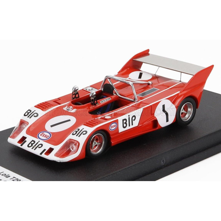 TROFEU LOLA T292 N 1 WINNER RALLY VILA D0 CONDE 1973 CARLOS GASPAR - RED WHITE 1/43