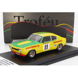 TROFEU FORD ENGLAND CAPRI 2600 RS N 89 2nd NURBURGRING 1972 W.CHRISTMANN - YELLOW GREEN 1/43