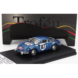 TROFEU RENAULT ALPINE A110 1600 N 167 RALLY MONTECARLO 1972 VITOR COLACO MARQUES - CHRISTIAN MELVILLE - BLUE 1/43
