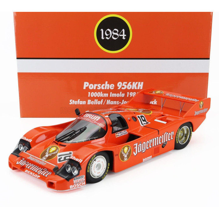 WERK83 PORSCHE 956B JAGERMEISTER TEAM BRUN MOTORSPORT N 19 WINNER 1000km MONZA ITALY 1984 HANS JOACHIM STUCK - STEFAN BELLOF - O