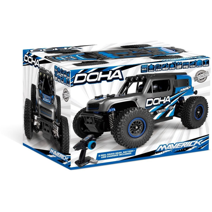 Maverick Doha 1/20 4WD Electric Truck - Modrý