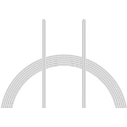 Kabel PVC 0.055mm2 10m (bílý)