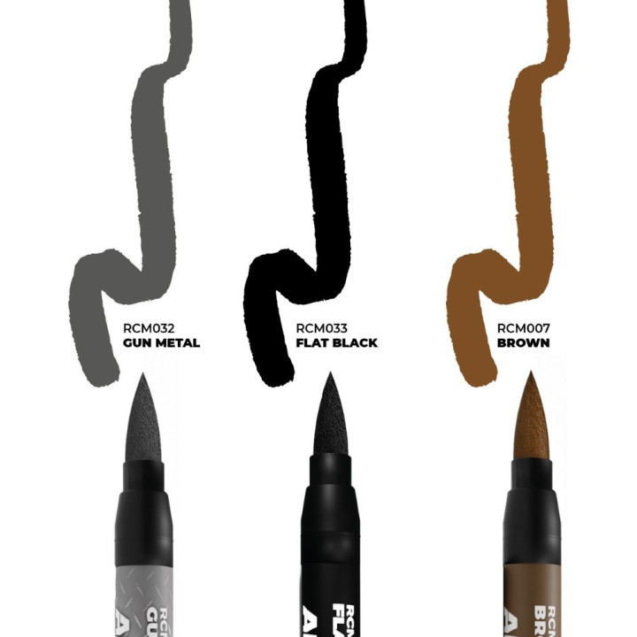 WEAPONS - SET 3 REAL COLORS MARKERS