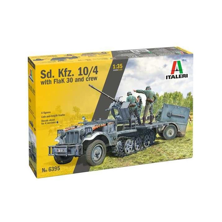 Model Kit military 6395 - Sd.Kfz 10/4 with Flak 30 and Crew (1:35)