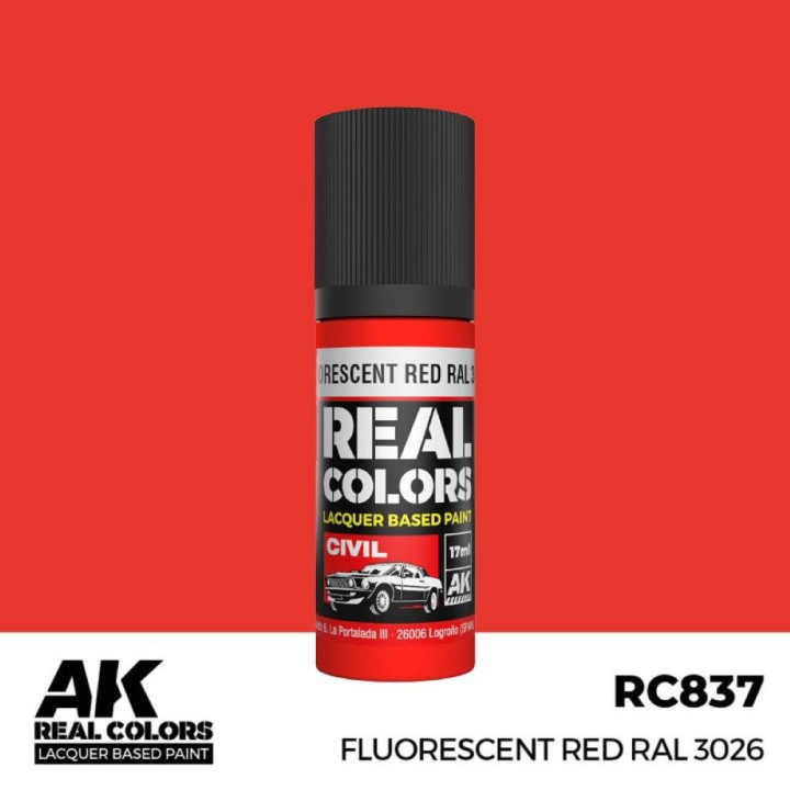 Fluorescent Red RAL 3026 17 ml