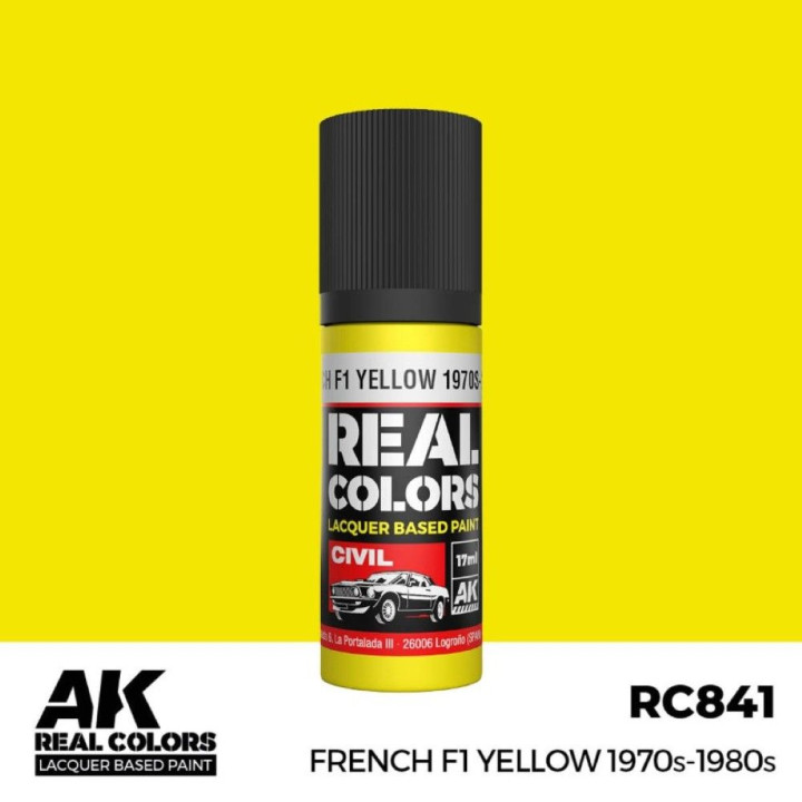 French F1 Yellow 1970s-1980s 17ml