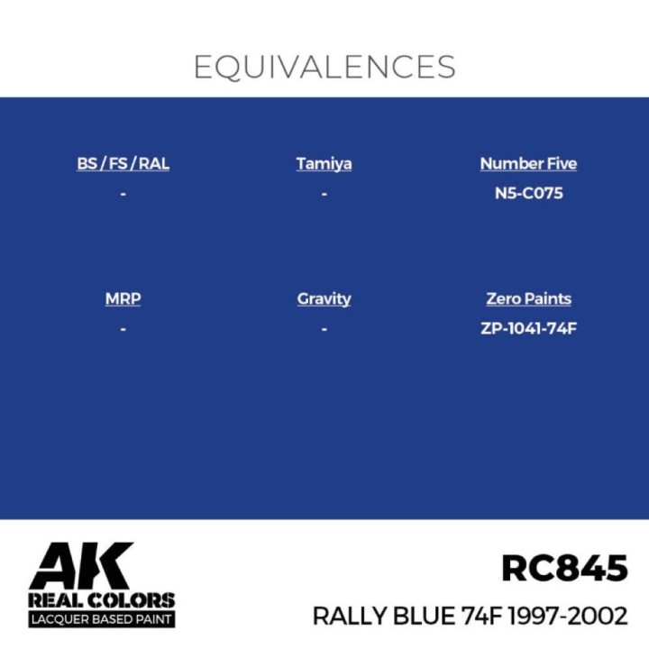 Rally Blue 74F 1997-2002 17 ml