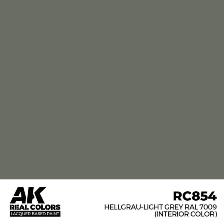 Hellgrau-Light Grey RAL 7009 (interior color) 17 ml