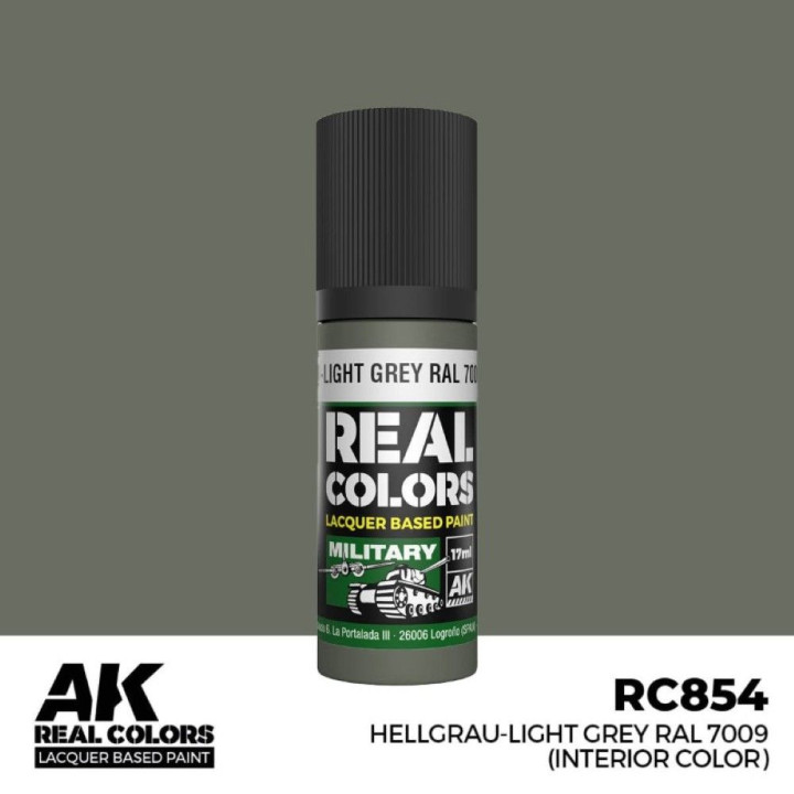 Hellgrau-Light Grey RAL 7009 (interior color) 17 ml