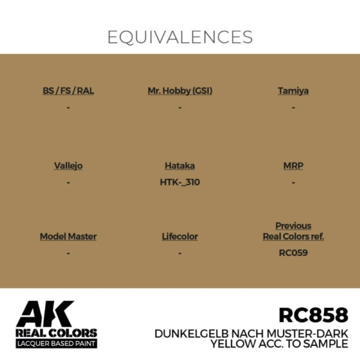 Dunkelgelb Nach Muster-Dark Yellow acc. to Sample 17 ml