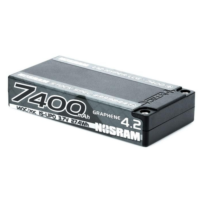 NOSRAM 1/12 Hyper LCG StockSpec GRAPHENE-4.2 7400mAh Hardcase akumulátor - 3.7V - 140C/70C