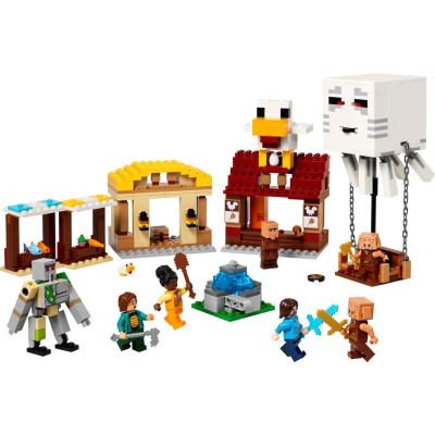 LEGO Minecraft - Balón v podobě ďasa a útok na vesnici