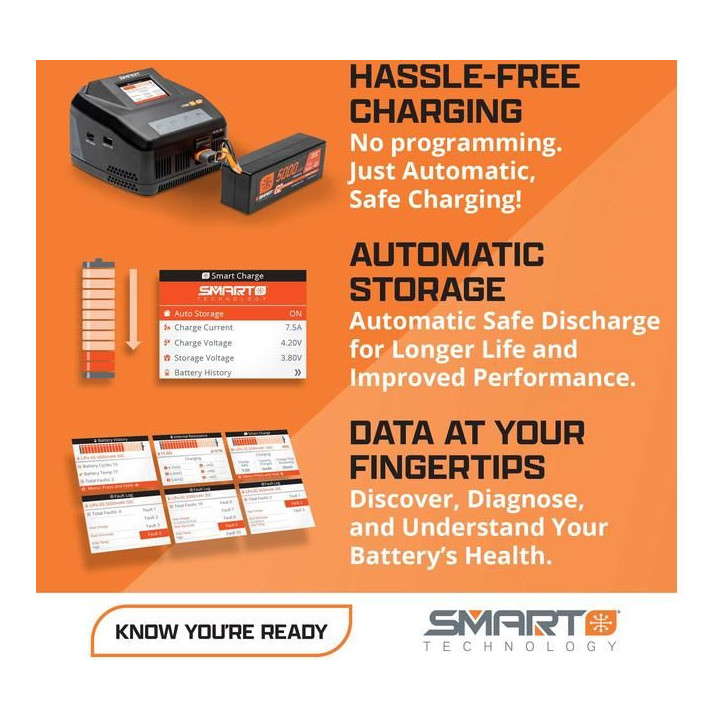 Spektrum Smart G2 LiPo 11.1V 4000mAh 30C HC IC5
