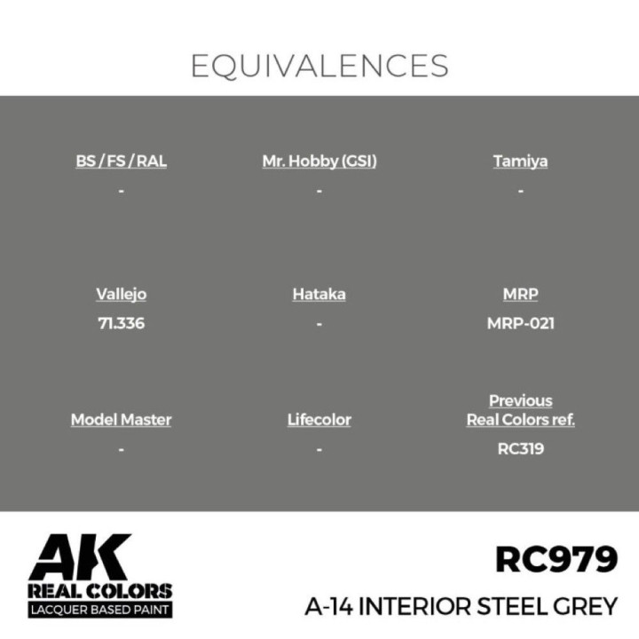 A-14 Interior Steel Grey 17 ml