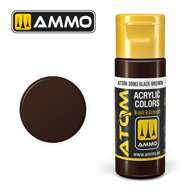 ATOM COLOR Black Brown 20ml