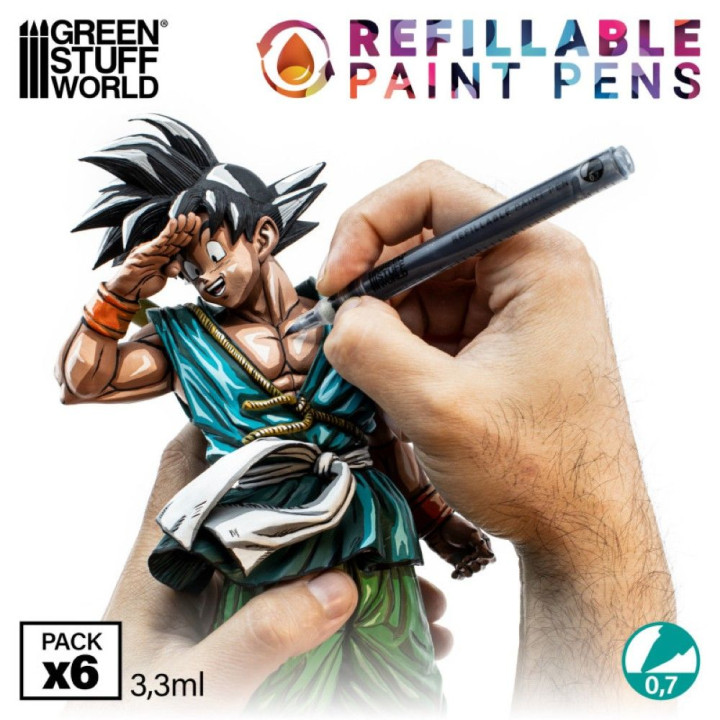 Refillable paint pen 0.7 (pack x6) / Plniteľná fixka 0,7 (balenie x6)