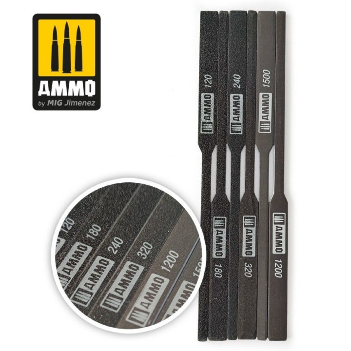 Tapered Sanding Sticks - 6 pcs / Kónické brúsne tyčinky - 6 ks