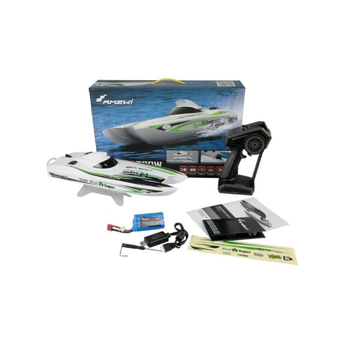 AMEWI Green Arrow Katamaran brushless tryskový pohon 400mm RTR