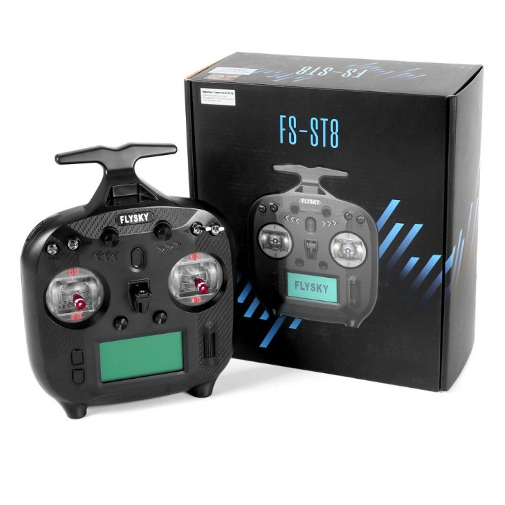 Flysky FS-ST8 vylepšený 8-kanálový vysielač s 2 prijímačmi FS-SR8