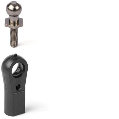 MAXI kloubek M3 s kulovým kloubem 6,0mm ,šestihranou základnou a čepem M3, 2 ks.