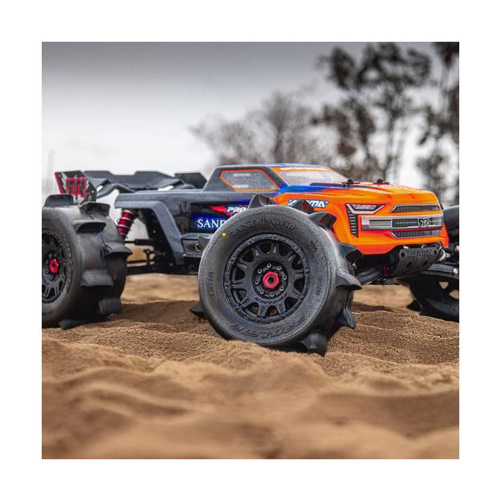 Pro-Line kolo 1:8, pneu 3.8" Sand Paw HP Belted, disk černý H17mm (2)