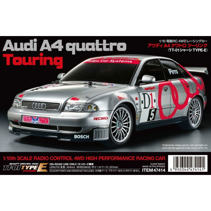 Tamiya 47414 TT01E Audi A4 quattro Touring 1/10 kit/stavebnica