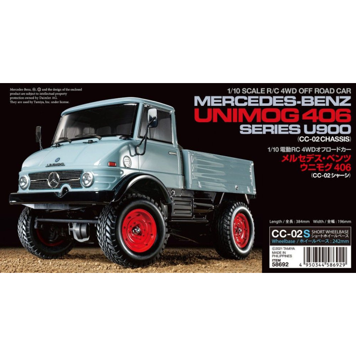 Tamiya 58692 1/10 R/C Mercedes-Benz Unimog 406 Series U900 (CC-02) kit/stavebnica